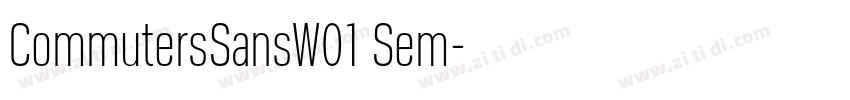 CommutersSansW01 Sem字体转换